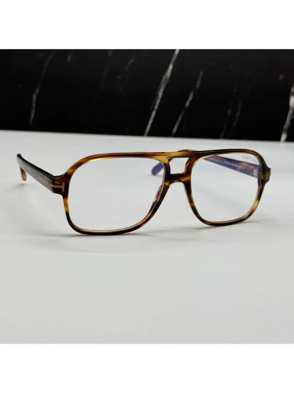 NEW TOM FORD TF6058 055 HAVANA MEN AVIATOR EYEGLASSES TOM FORD FT6058 055
